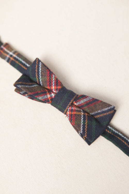 Baby Boys Henry Bow Tie in Madeline Navy Plaid