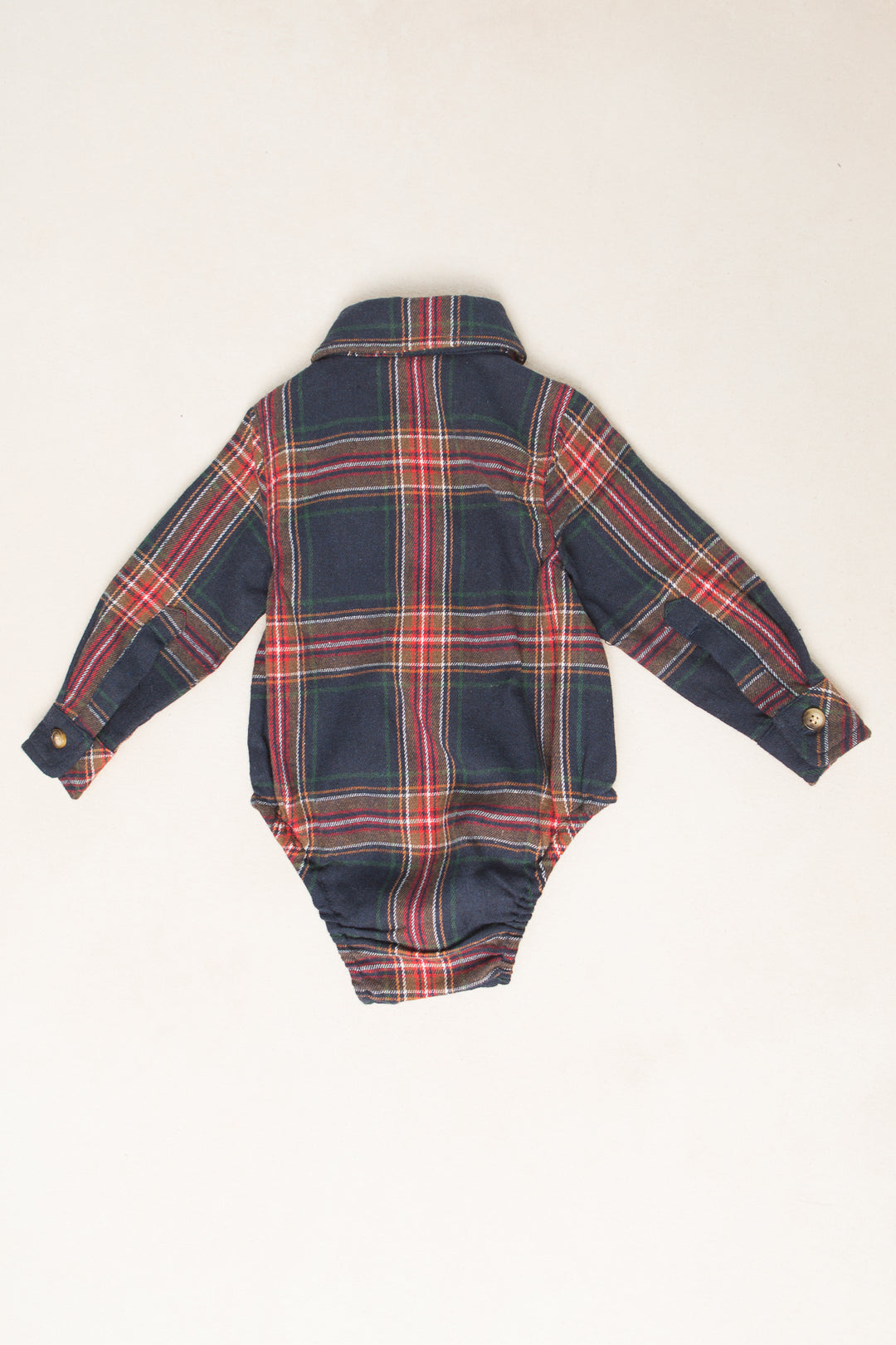 Baby Boys John Shirt in Madeline Navy Plaid