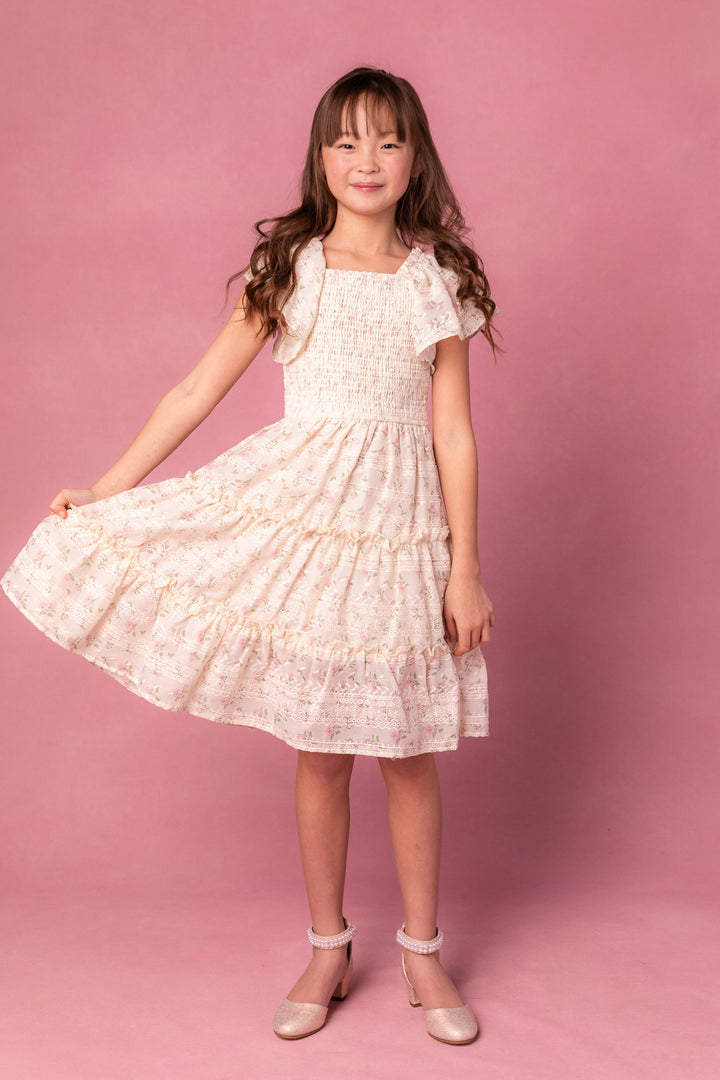 Mini Madison Dress in Eyelet Floral