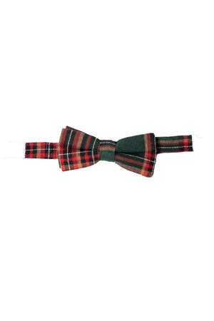 Margo Bow Tie in Green Plaid