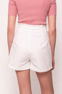 Maria Shorts in White Eyelet