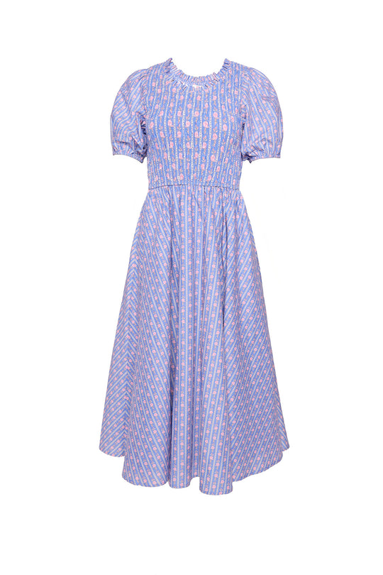 Mariah Dress in Linear Print