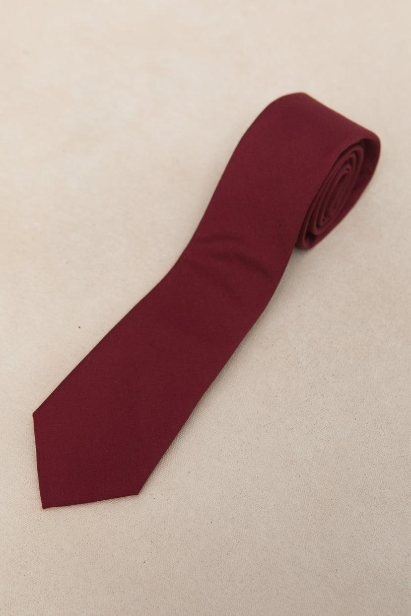 Mens Max Tie in Maroon – Ivy City Co