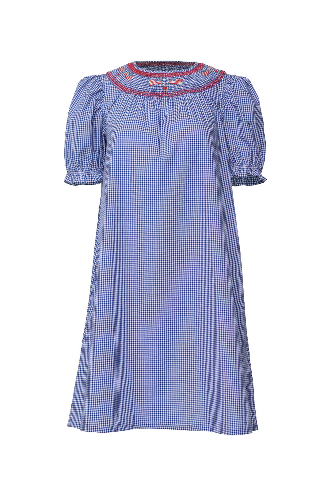 Martha Dress in Blue Gingham