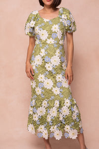 Kinsey Dress in Green - FINAL SALE