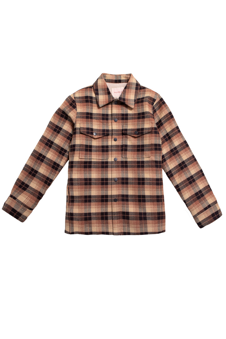 Mens Sam Shirt Jacket in Celine Plaid - FINAL SALE