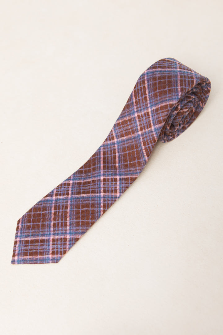 Mens Max Tie in Virginia Plaid