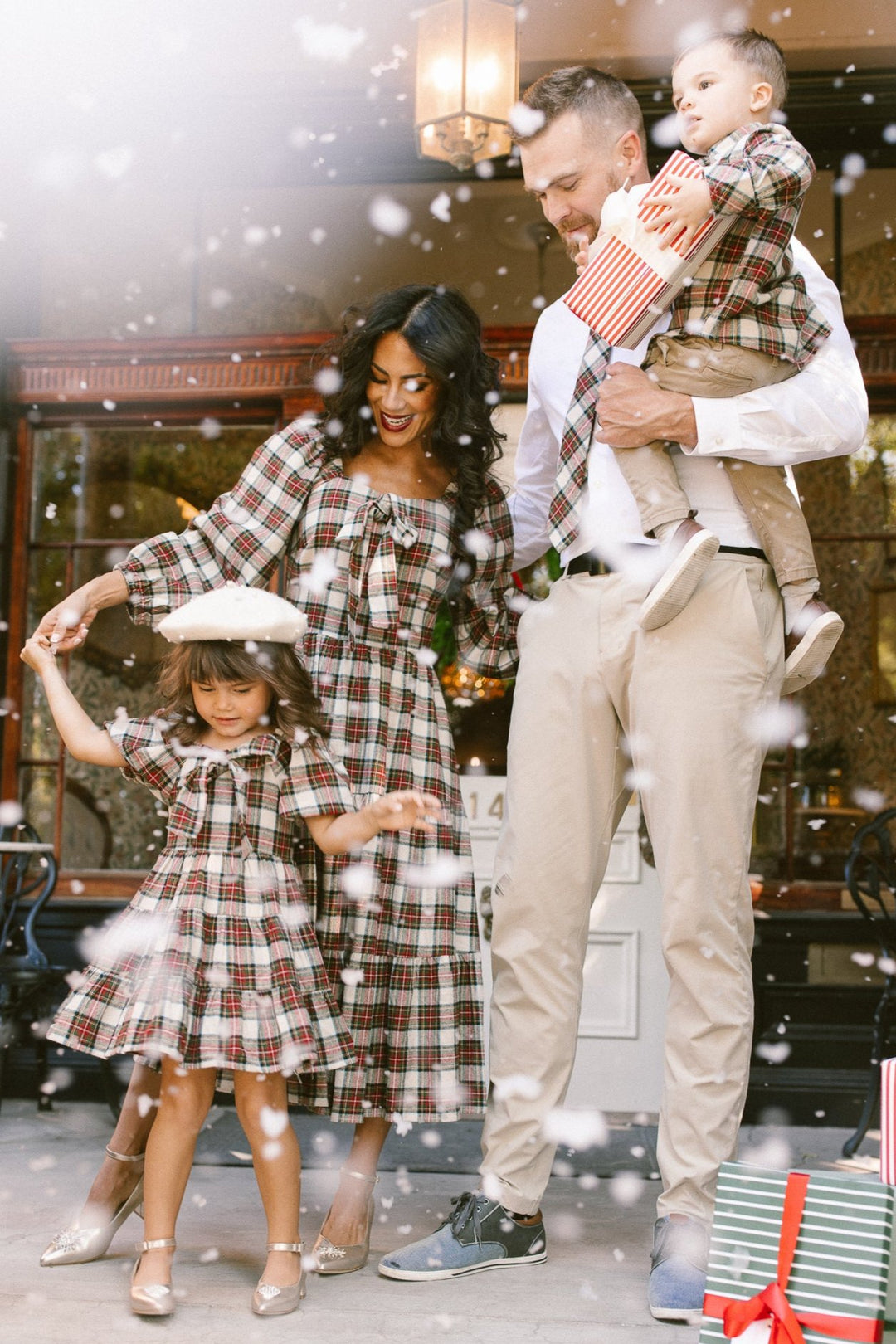 Mini Merry Dress in Holiday Plaid