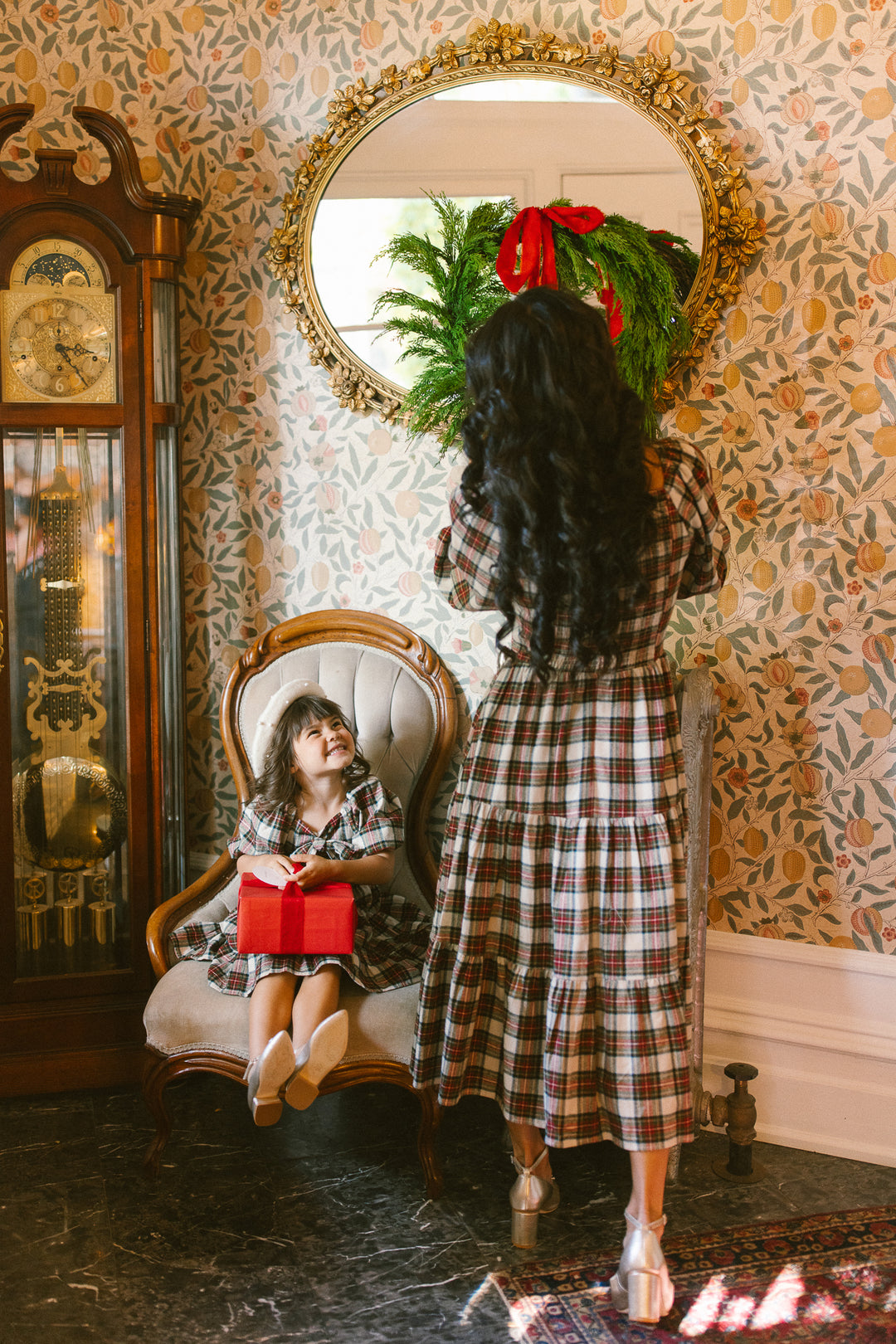 Merry Dress in Holiday Plaid