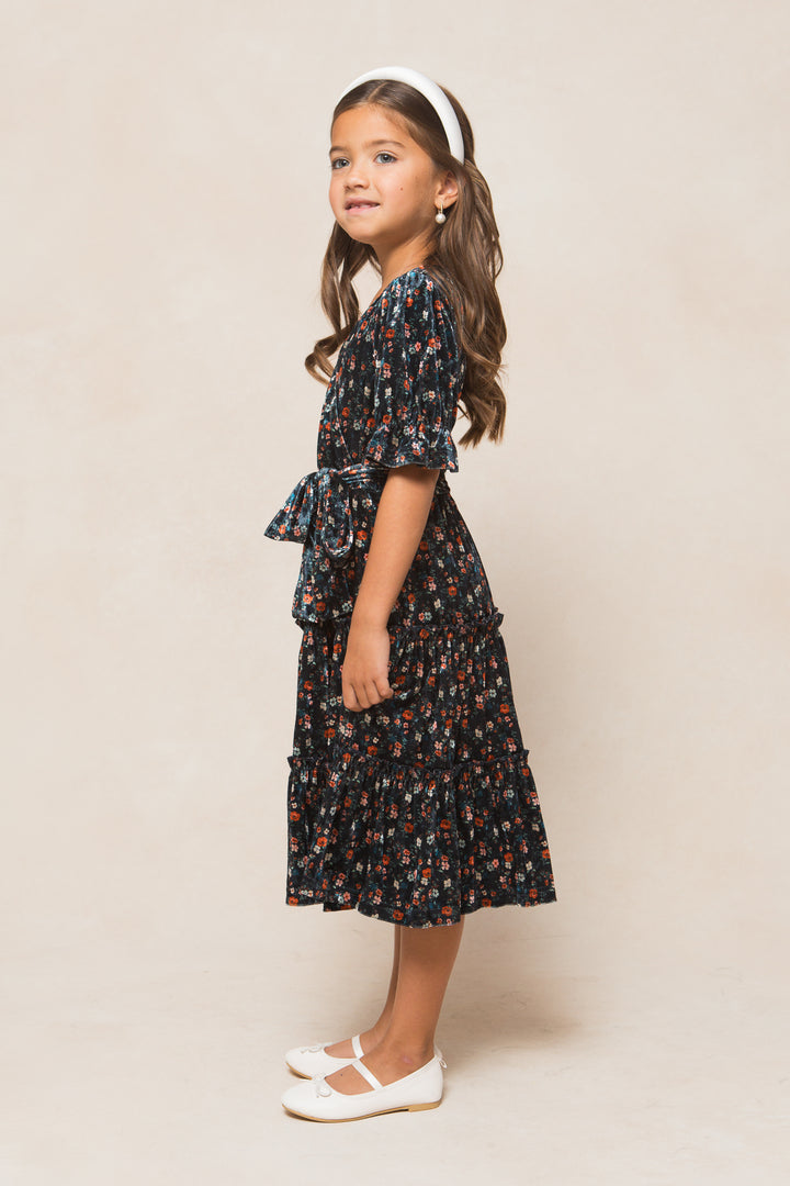 Mini Millie Dress in Navy Floral