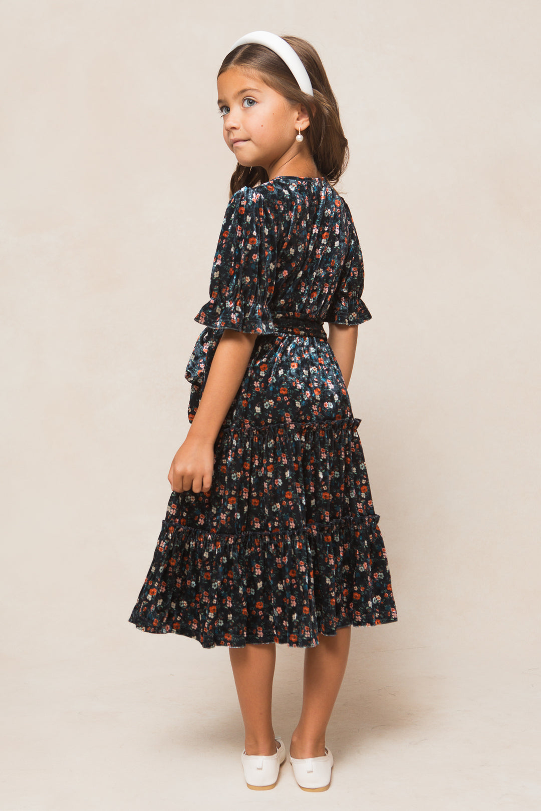 Mini Millie Dress in Navy Floral