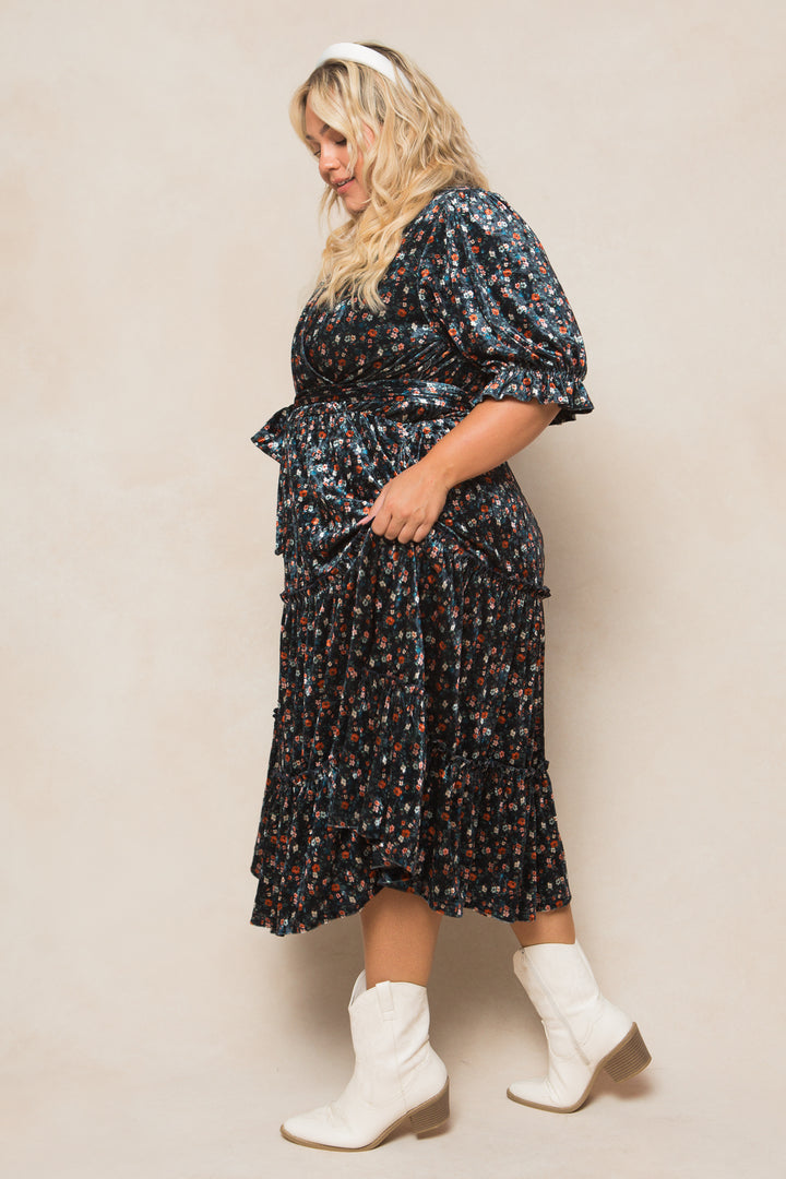 Millie Dress in Navy Floral - FINAL SALE