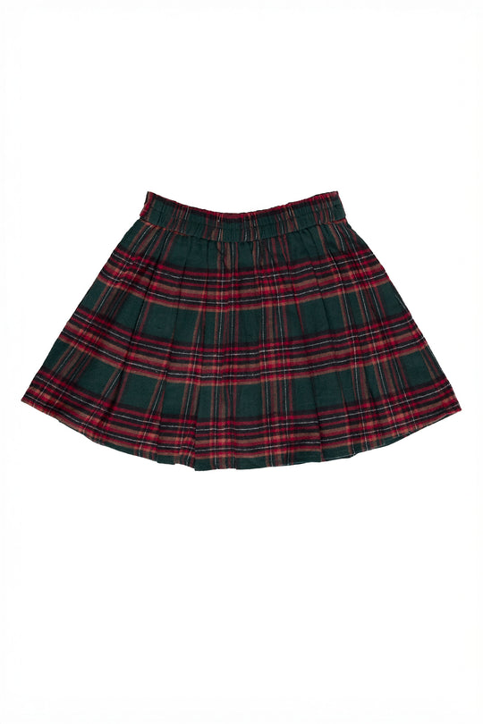Plaid skirt on a white background
