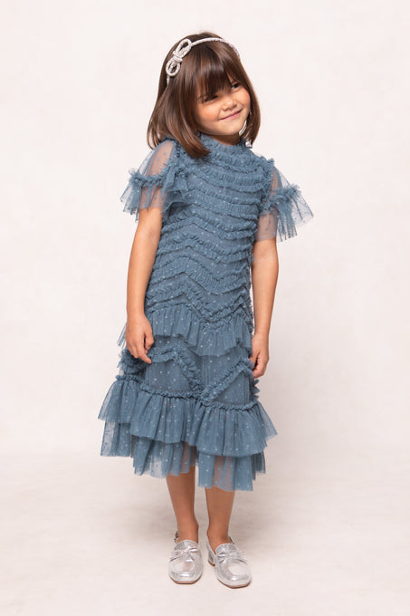 Mini Adriana Dress in Blue