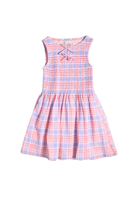 Mini Ana Dress in Blossom Plaid