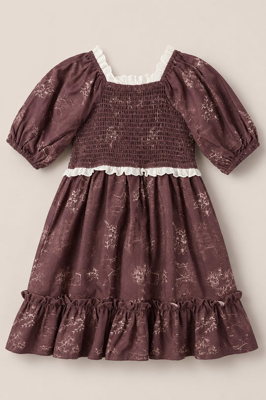 asha mini dress in Warm Cocoa Valencia Toile – Ivy City Co Exquisite Wedding V-neck Long Color:Light Champagne* Simple and seriously chic trend:HW Costumes 2020