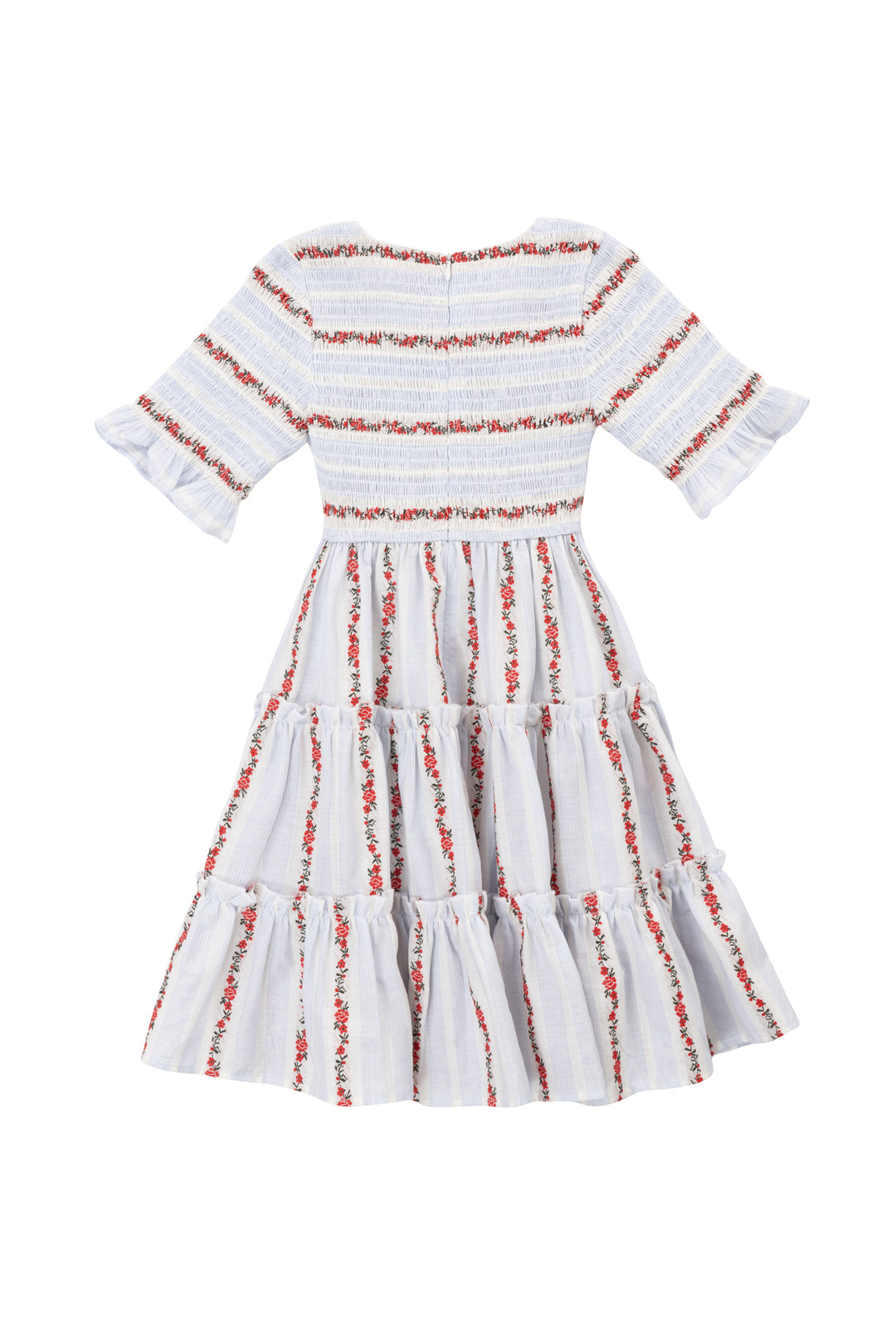Mini Beatrice Dress in Floral Stripe