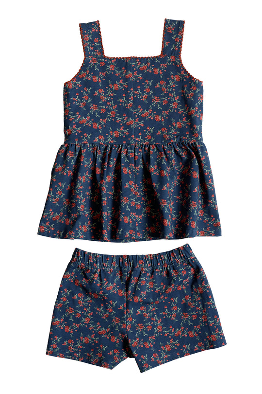 Mini Blair Set in Midnight Vibrant Chintz