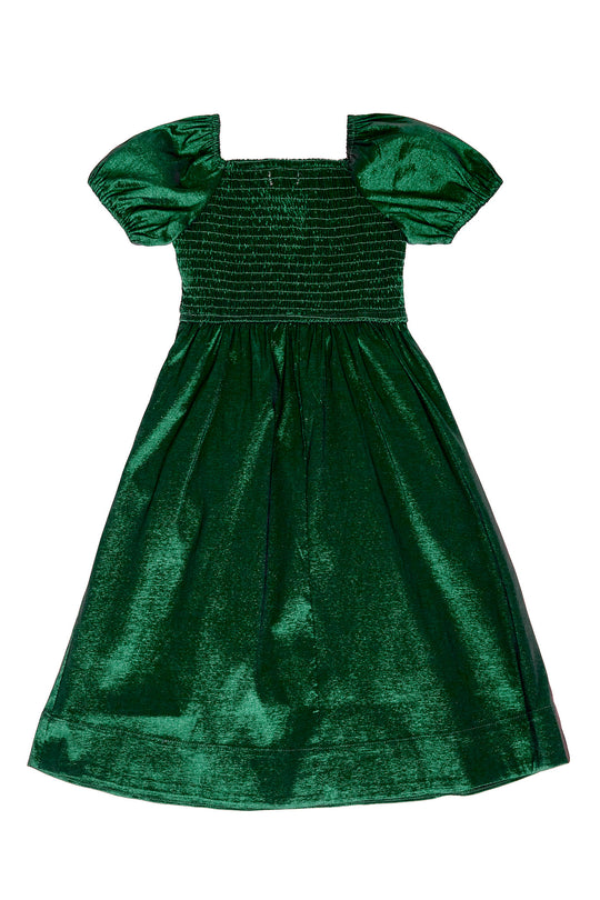 Mini Cassie Dress in Green Taffeta Ivy City Co Mini Cassie Dress in Green Taffeta Ivy City Co