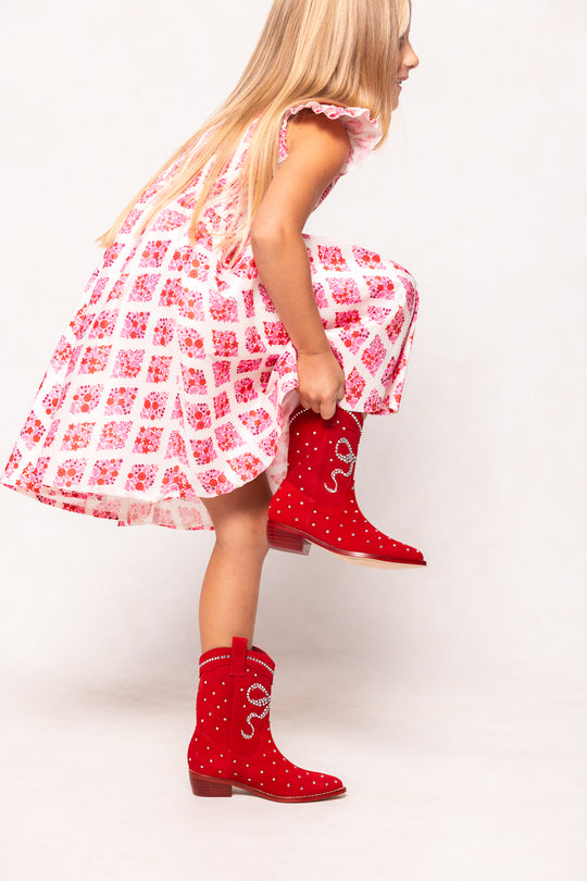 Mini Channing Bootie in Red