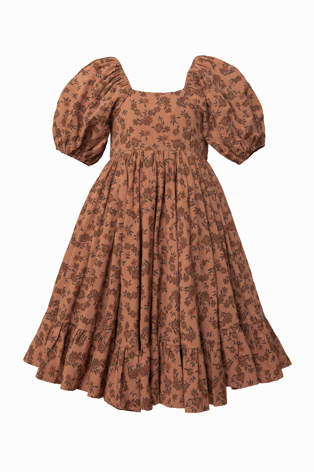 Mini Coco Dress in Brown Floral