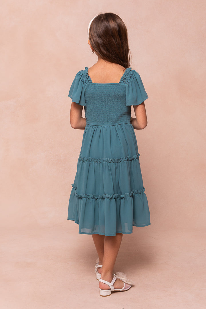 Mini Ellie Dress in Seaglass Chiffon