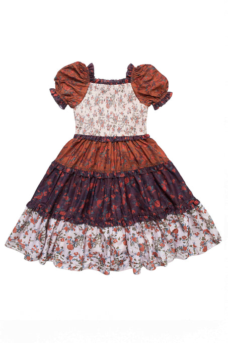 Mini Emily Dress in Fall Floral