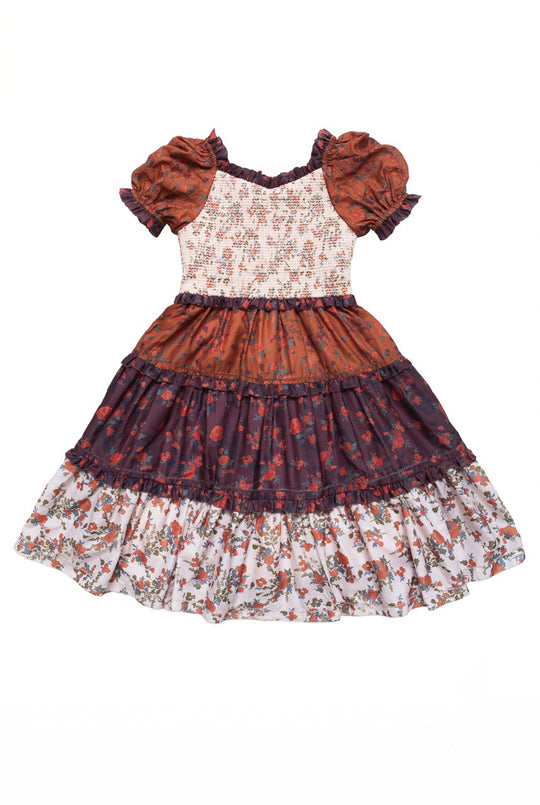 Mini Emily Dress in Fall Floral