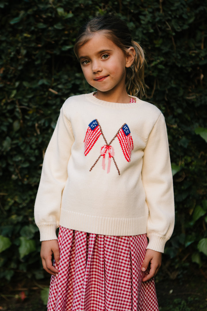 Mini Freedom Sweater in Cream