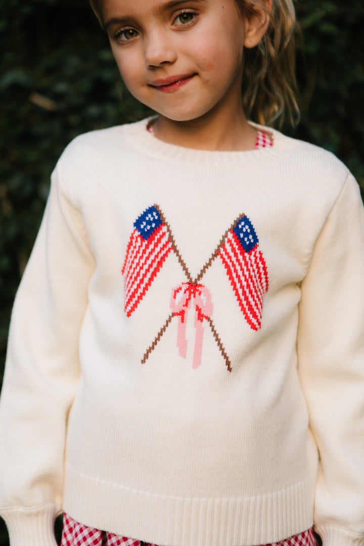 Mini Freedom Sweater in Cream