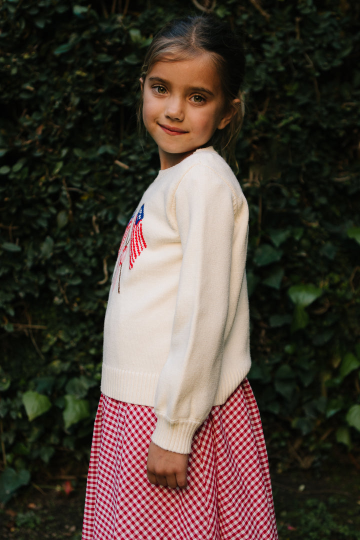 Mini Freedom Sweater in Cream