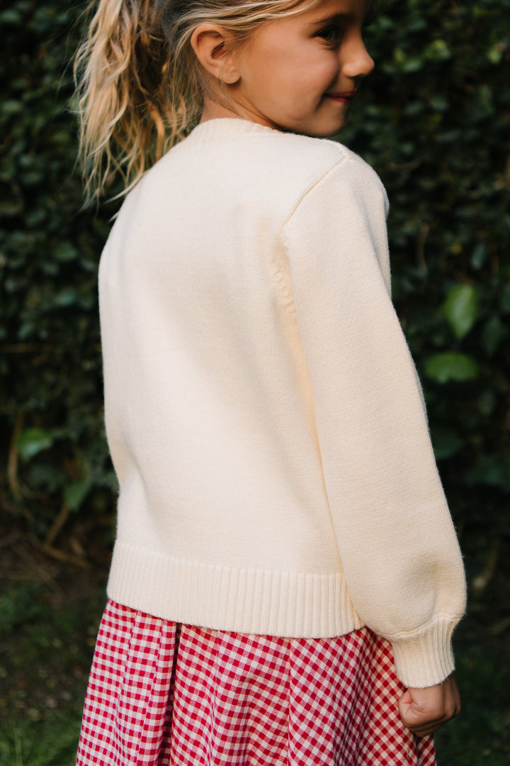 Mini Freedom Sweater in Cream