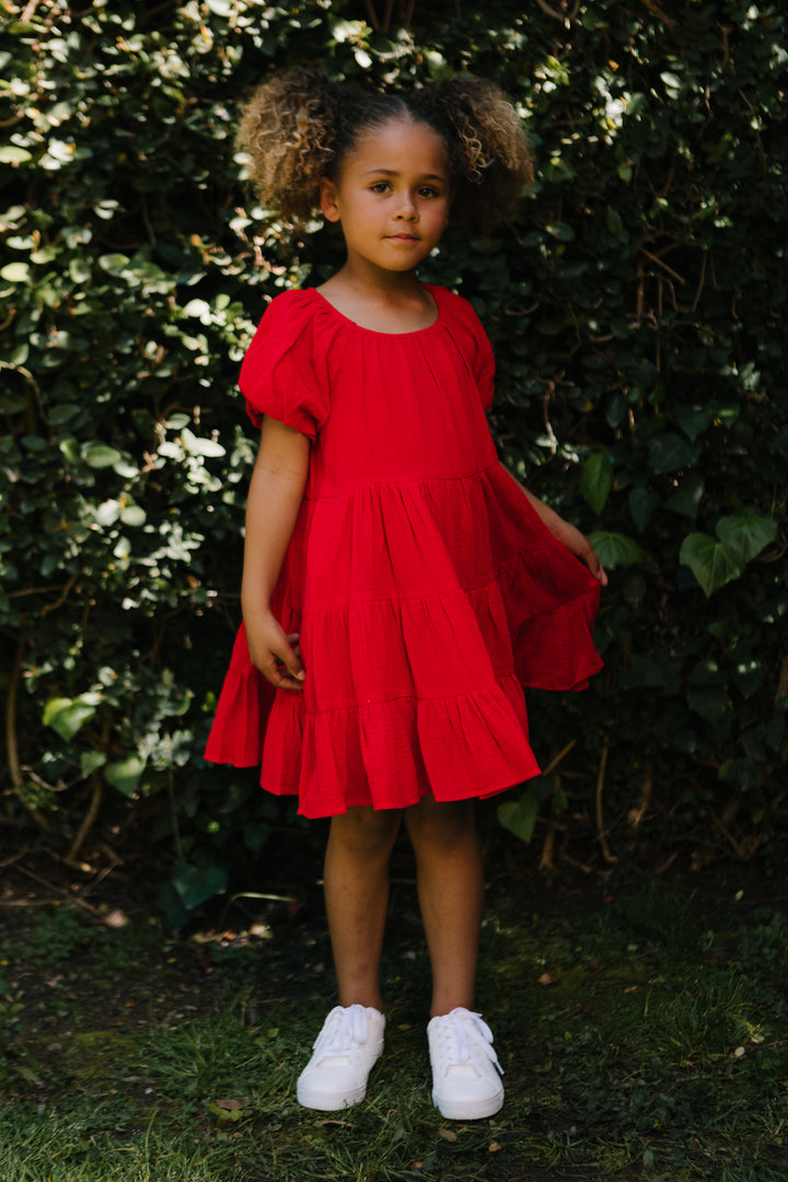 Mini Harvey Dress in Red