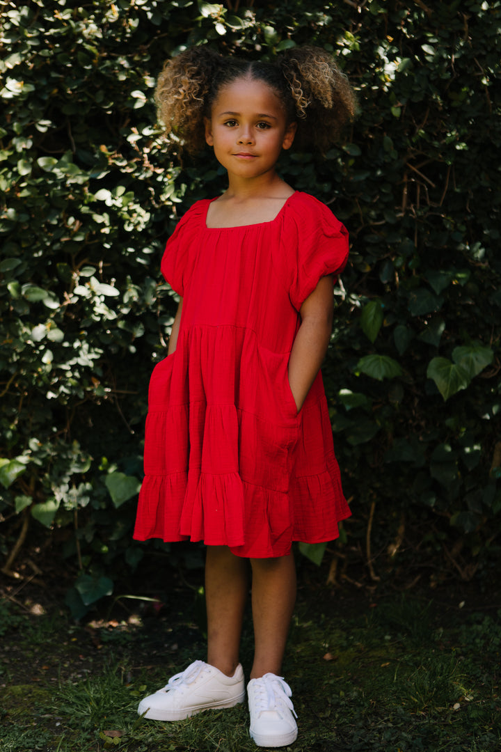 Mini Harvey Dress in Red