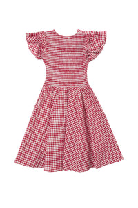 Mini Hattie Dress in Red Gingham