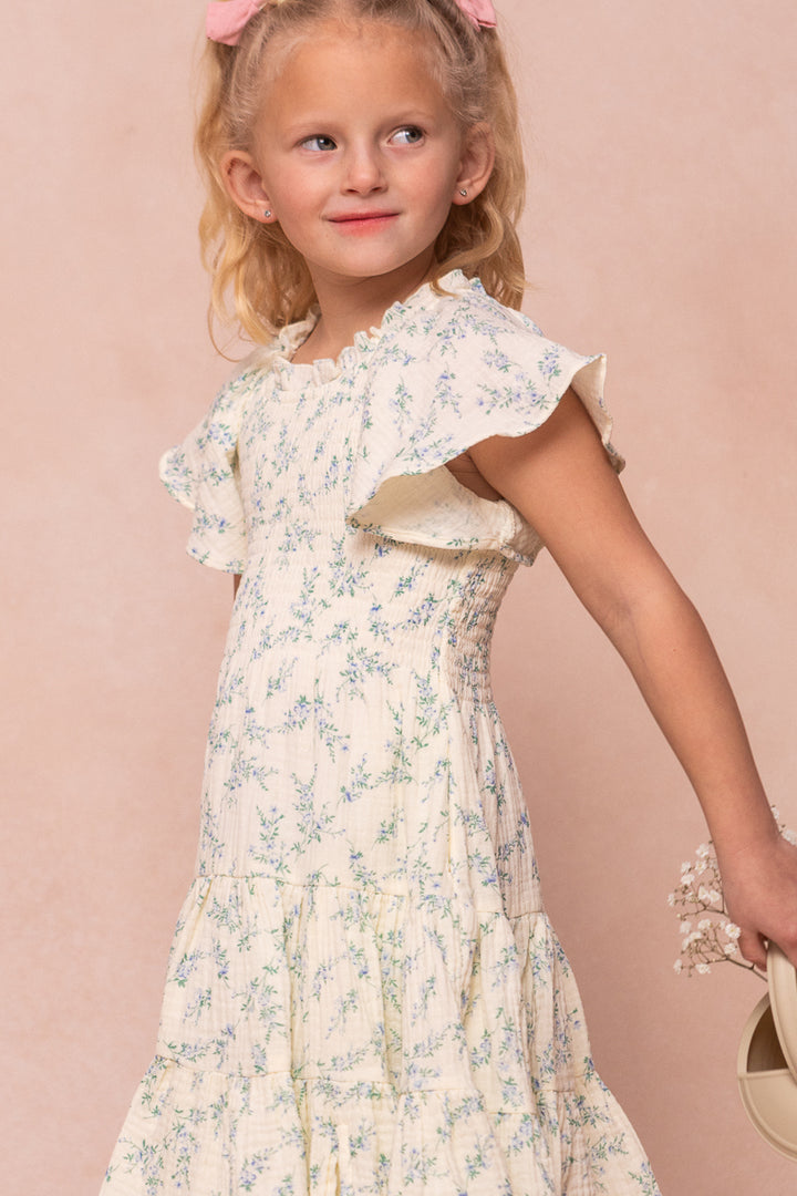 Mini Jovie Dress in Blue Floral