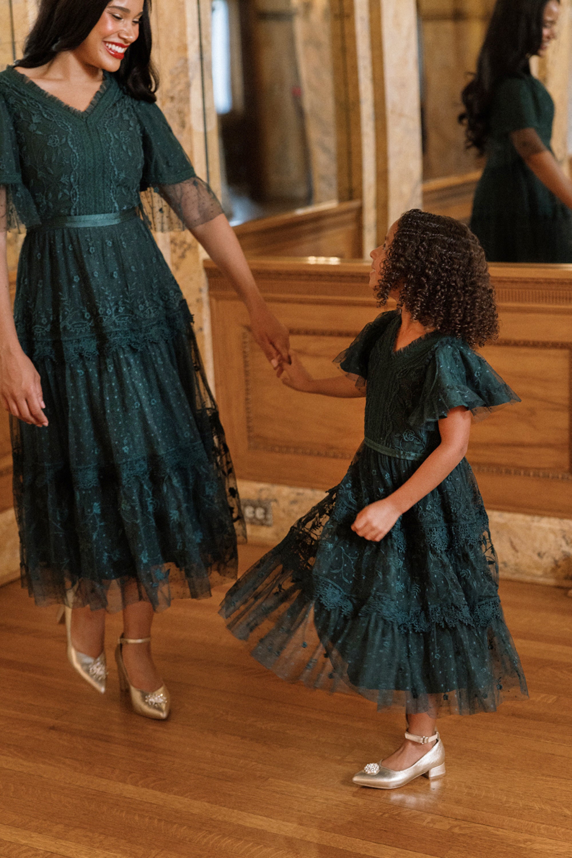Mini Jules Dress in Emerald | Ivy City Co