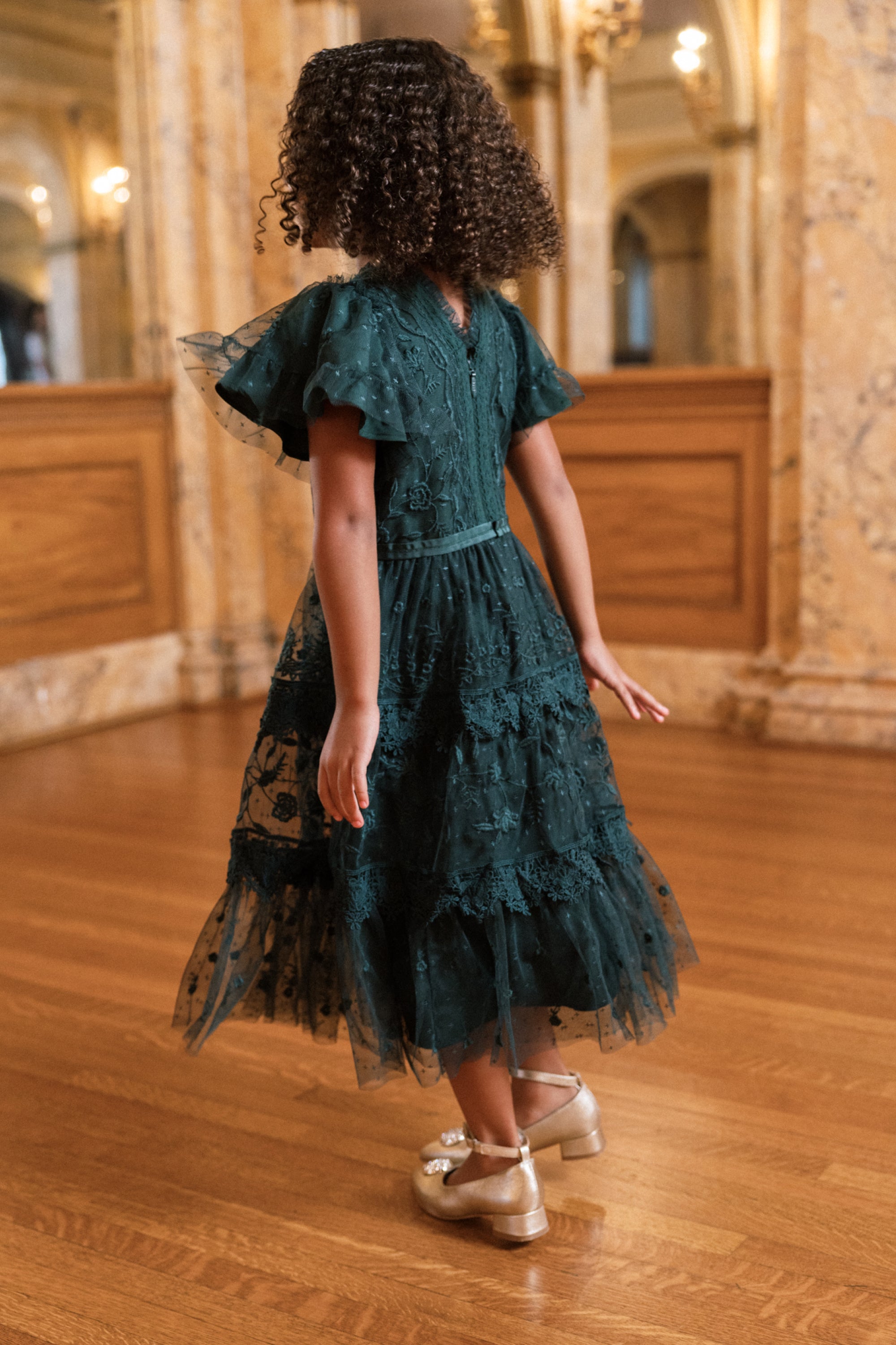 Mini Jules Dress in Emerald | Ivy City Co