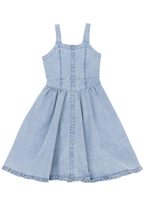Mini Kristin Dress in Light Denim