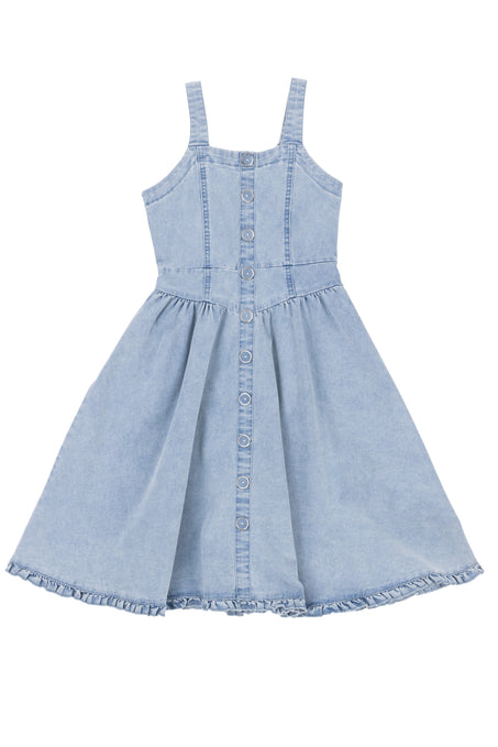 Mini Kristin Dress in Light Denim