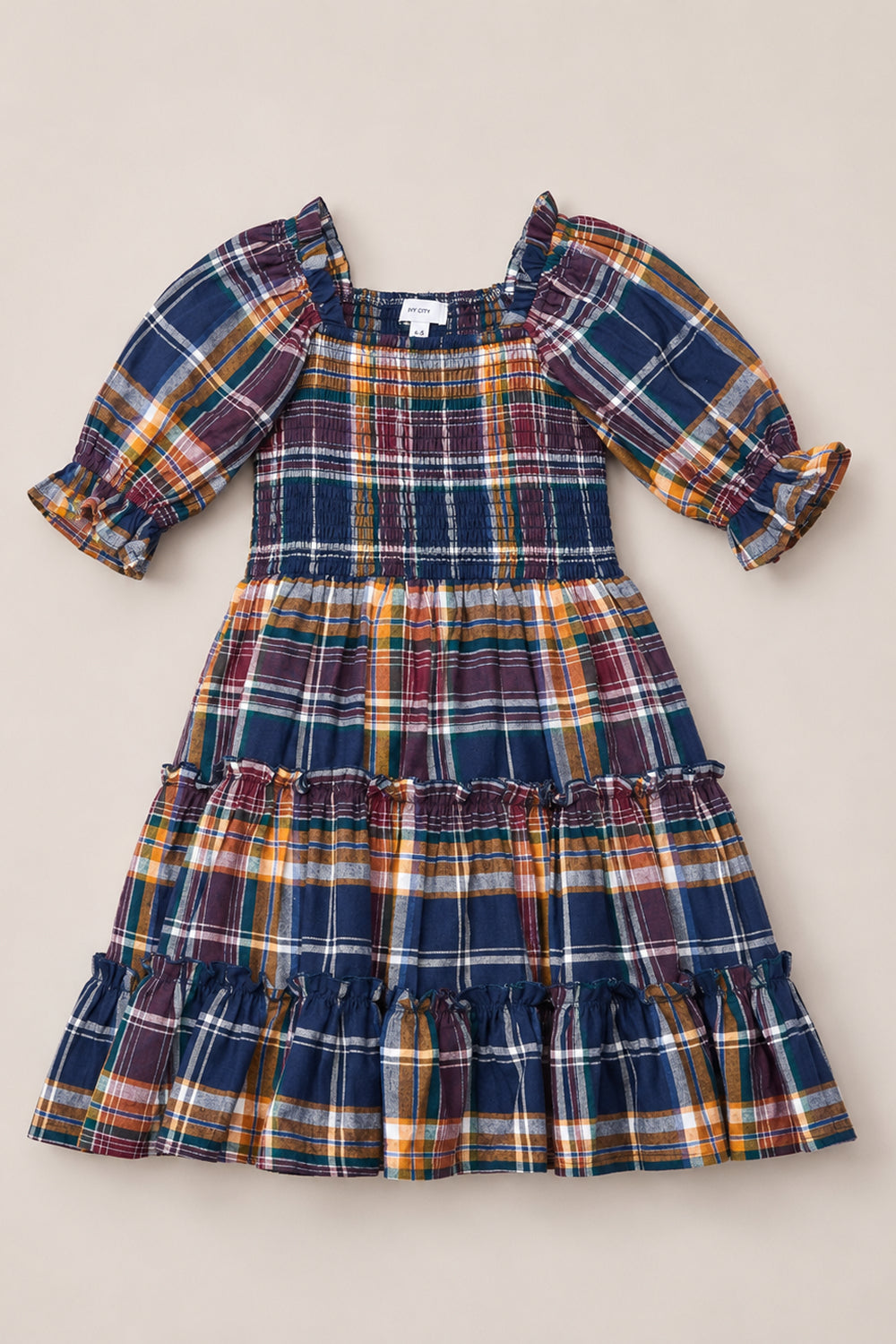 Mini Madeline Dress in Midnight Plaid – Ivy City Co