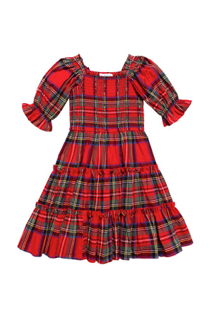 Mini Madeline Dress in Holiday Plaid