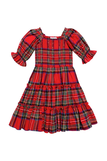 Mini Madeline Dress in Holiday Plaid