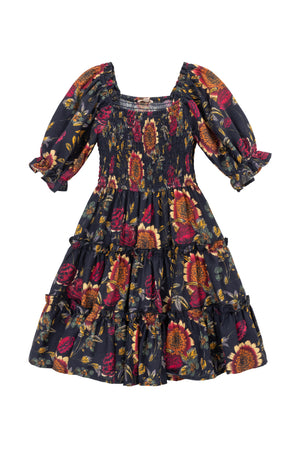 Mini Madeline Dress in Moody Sunflower