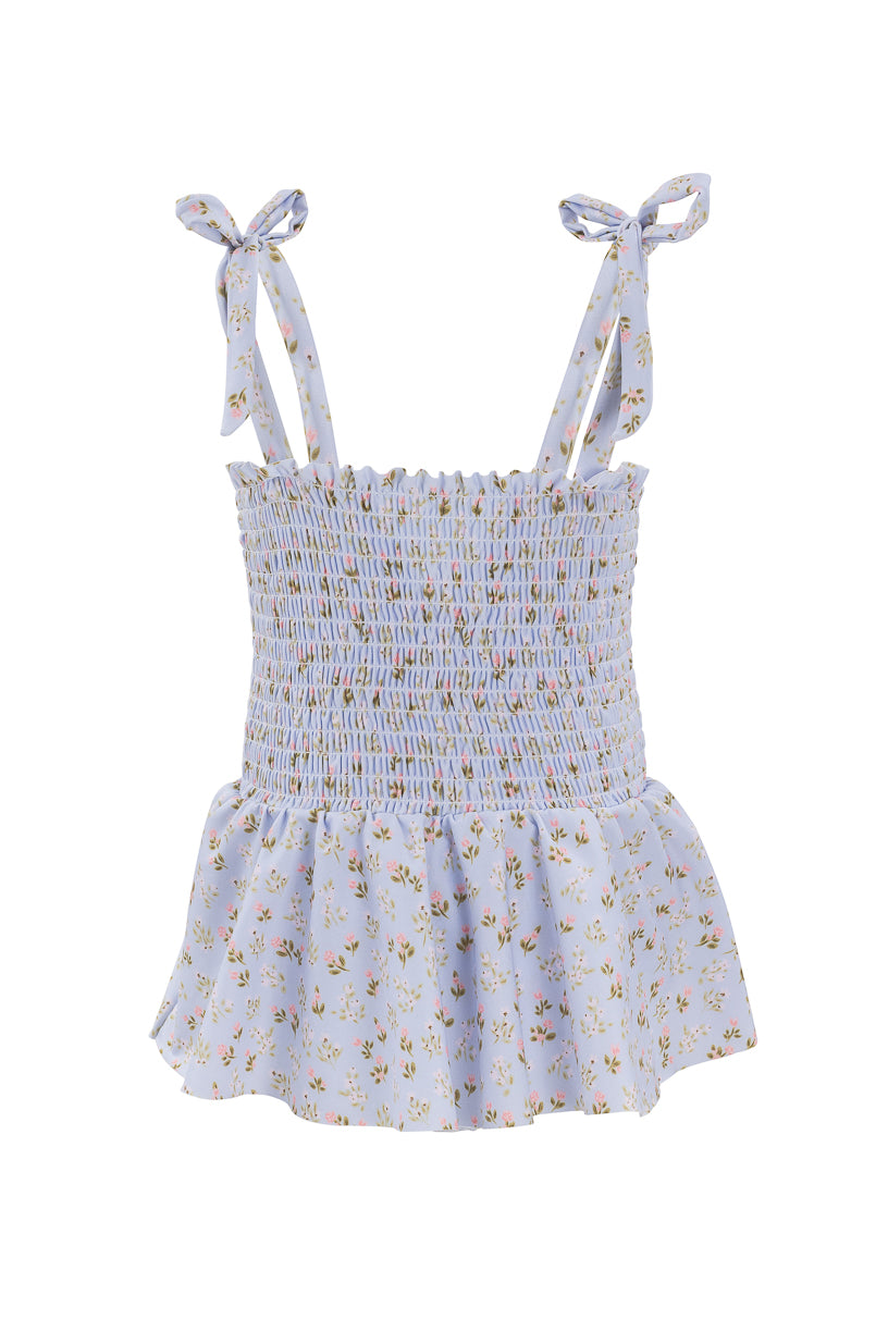 Mini Maggie One Piece in Blue Ditsy Floral – Ivy City Co