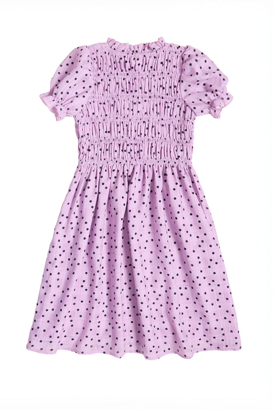 Mini Marcell Dress in Purple Polka Dot 9/10 Mini Marcell Dress in Purple Polka Dot 9/10