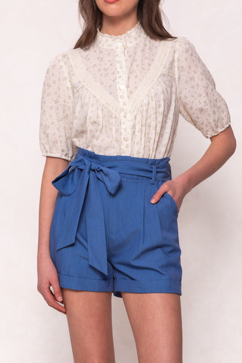 Maria Shorts in Chambray