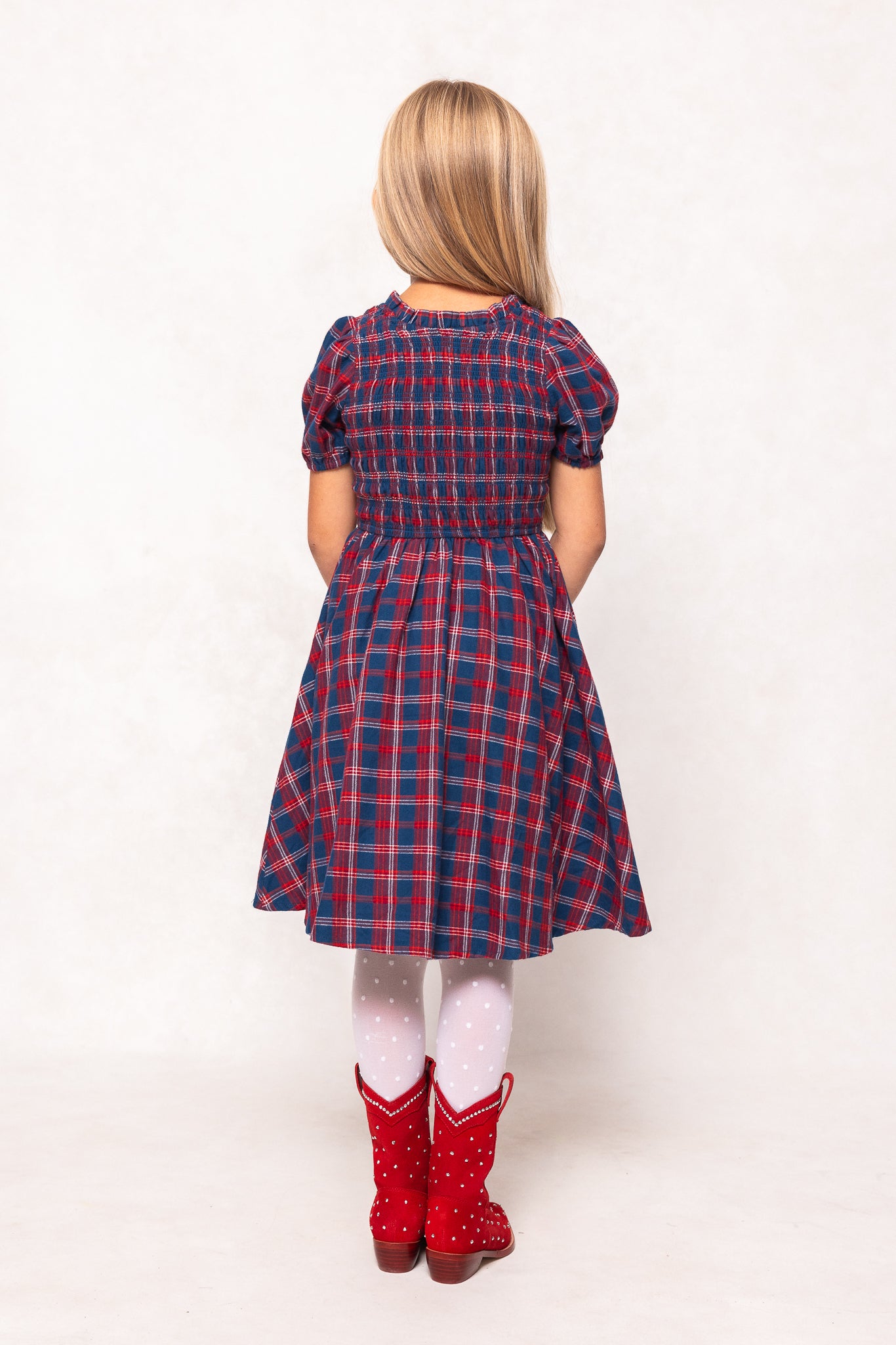 Uhr Checkered Tiered Dress 3-4Y 新品未使用 MiniMariahDressinMarinerTartan