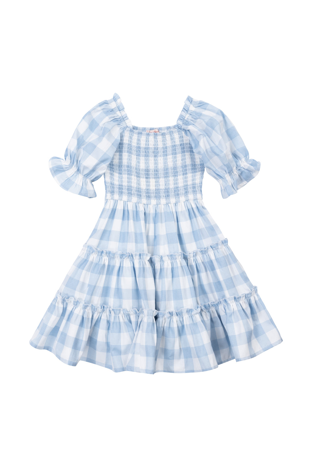 Mini Mia Gingham Dress in Blue