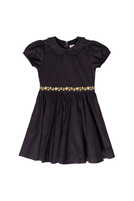 black dress against a white background